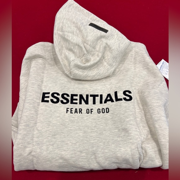 Fear of God Essentials Hoodie & Sweatpant Set — Light Oatmeal (Size L) NWT - Picture 2 of 4